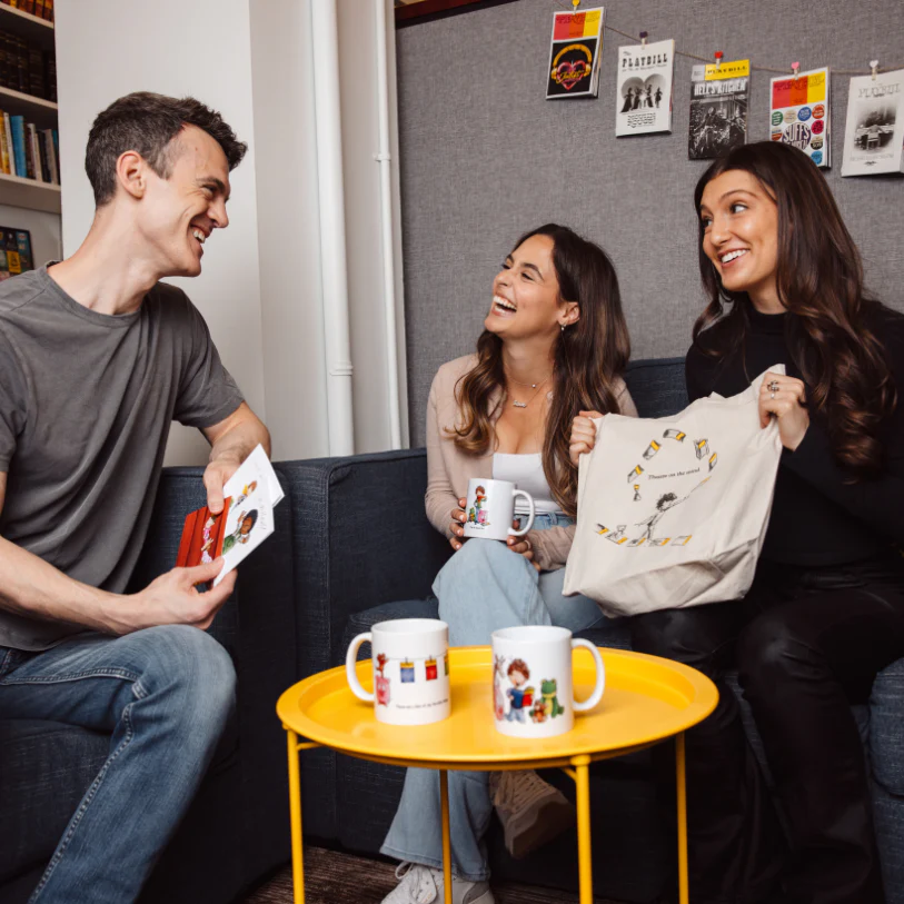 The Little Theatre Kid Playbill Collection - "We Saw a Broadway Show!" - 8" x 8" Art Canvas - Image 6